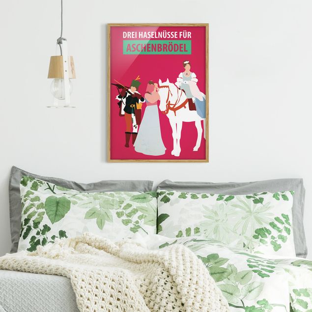 Wanddeko Wohnzimmer Filmposter Drei Haselnüsse für Aschebrödel