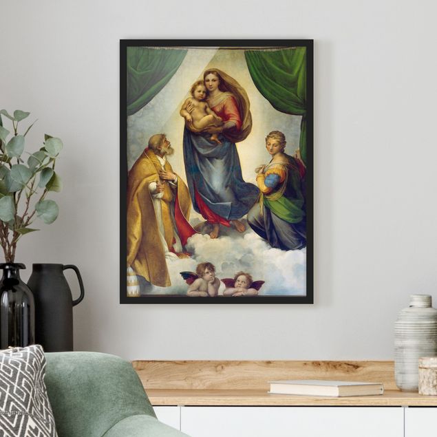 Wanddeko Wohnzimmer Raffael - Die Sixtinische Madonna