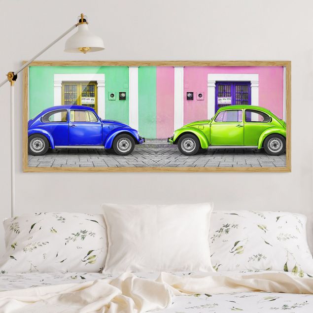 Wanddeko Wohnzimmer Farbige Beetles