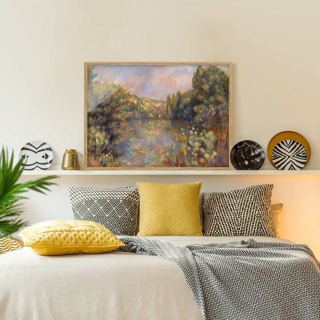 Wanddeko Schlafzimmer Auguste Renoir - Landschaft mit See