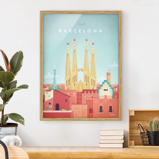 Deko Architektur Reiseposter - Barcelona