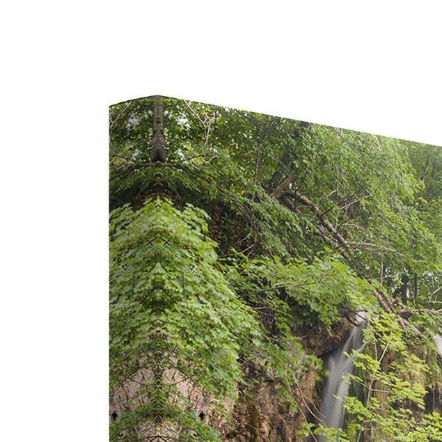 Wanddeko Treppenhaus Wasserfall Plitvicer Seen