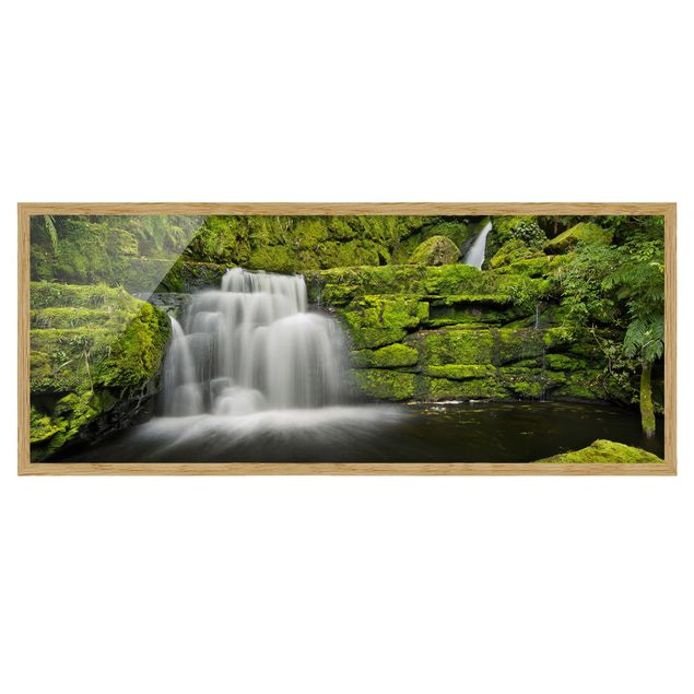 Wanddeko Esszimmer Lower McLean Falls in Neuseeland