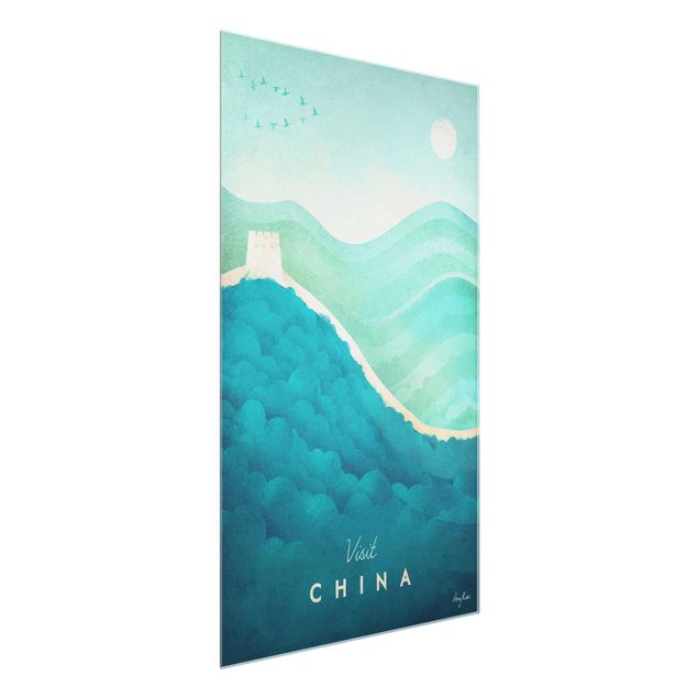 Wanddeko Esszimmer Reiseposter - China