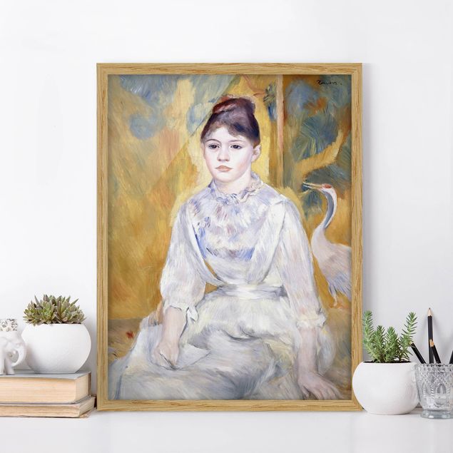 Wanddeko Wohnzimmer Auguste Renoir - Junges Mädchen mit Schwan