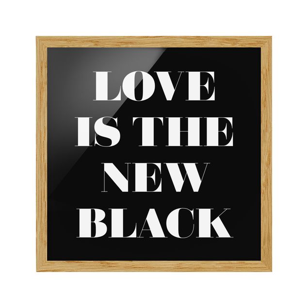 Wanddeko Esszimmer Love is the new black