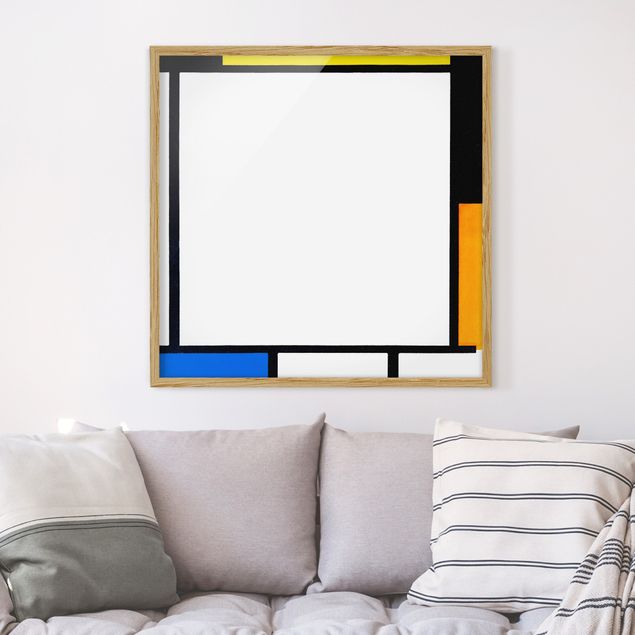 Wanddeko Wohnzimmer Piet Mondrian - Komposition II