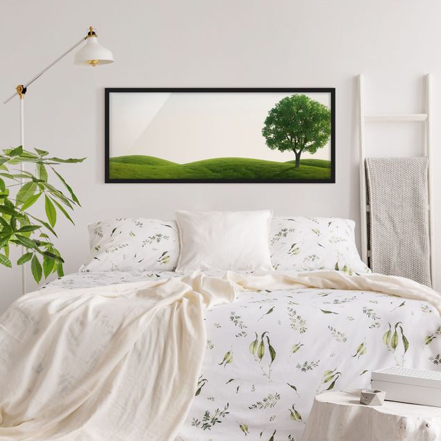 Wanddeko Schlafzimmer Grüne Ruhe