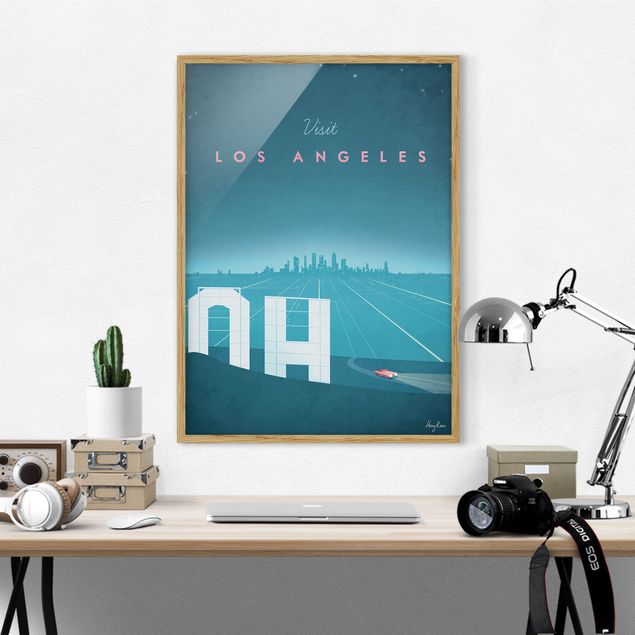 Wanddeko Wohnzimmer Reiseposter - Los Angeles