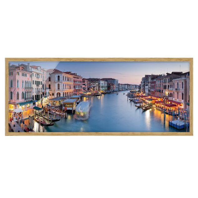 Wanddeko Esszimmer Abendstimmung auf Canal Grande in Venedig
