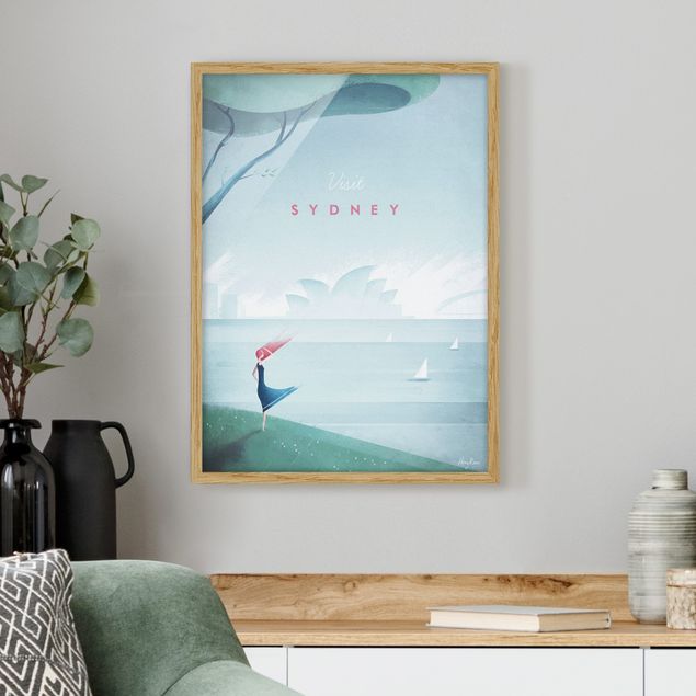 Strandbilder mit Rahmen Reiseposter - Sidney