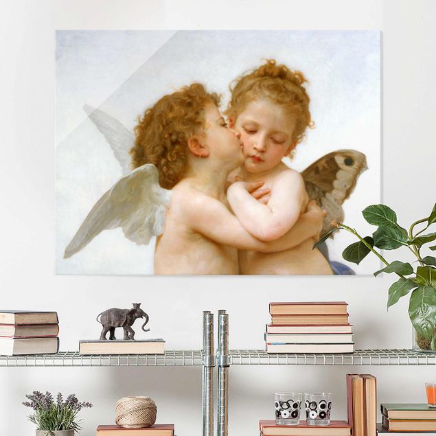 Wanddeko über Sofa William Adolphe Bouguereau - Der erste Kuss