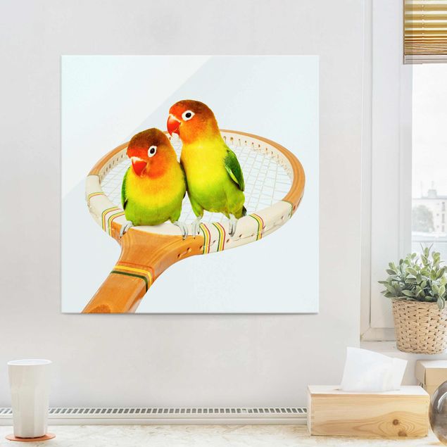 Wandbilder Tennis Tennis mit Vögeln