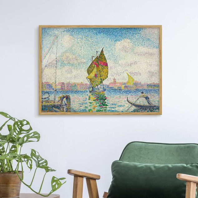 Wanddeko Wohnzimmer Henri Edmond Cross - Segelboote auf dem Giudecca