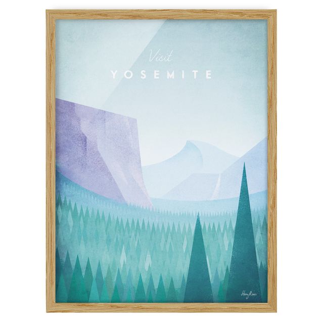 Wanddeko Esszimmer Reiseposter - Yosemite Park