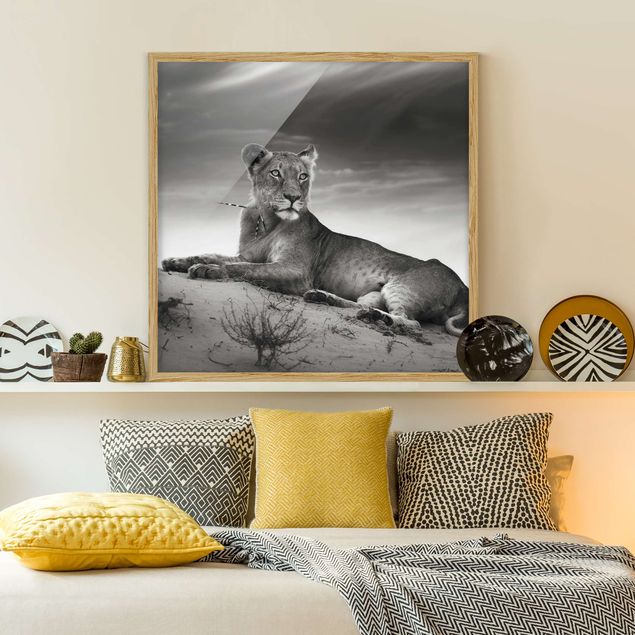 Wanddeko Schlafzimmer Resting Lion