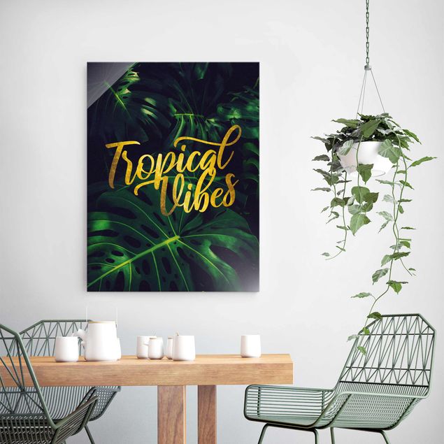 Wanddeko Schlafzimmer Dschungel - Tropical Vibes
