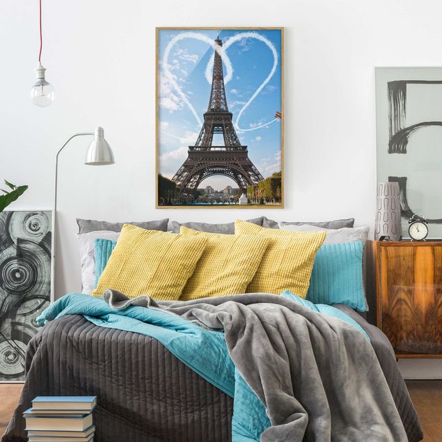 Wanddeko Wohnzimmer Paris - City of Love
