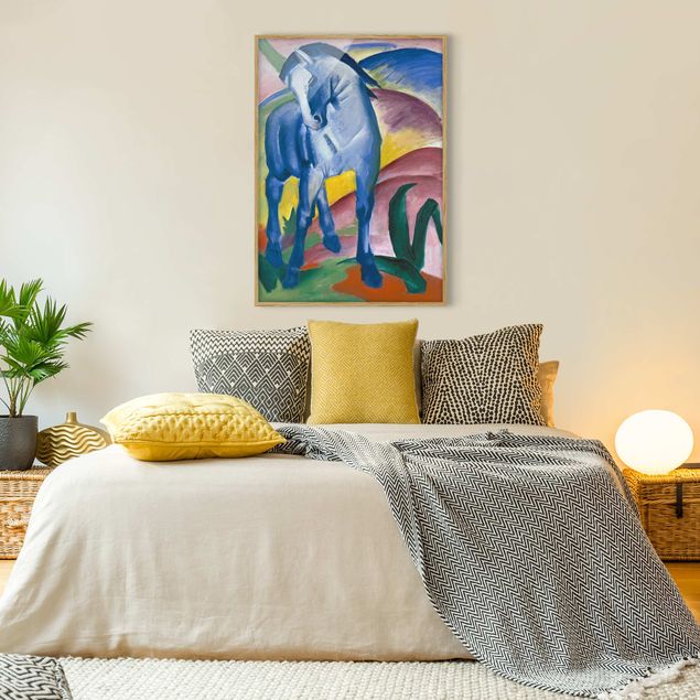 Wanddeko Schlafzimmer Franz Marc - Blaues Pferd