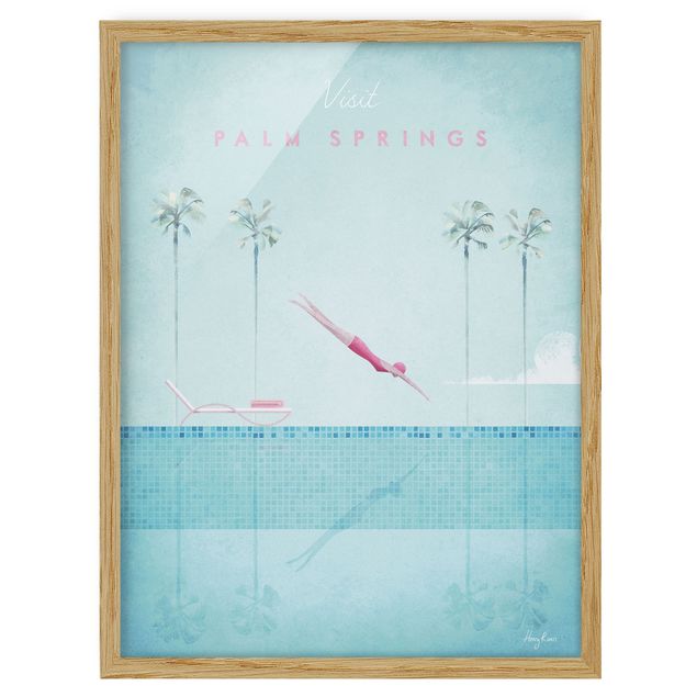 Wanddeko Esszimmer Reiseposter - Palm Springs