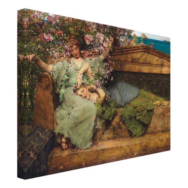 Wanddeko Blume Sir Lawrence Alma-Tadema - Im Rosengarten