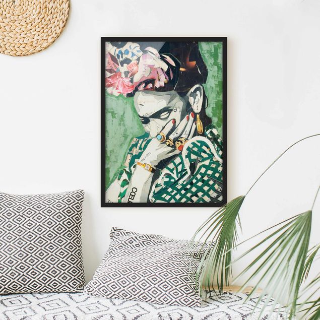 Wanddeko Schlafzimmer Frida Kahlo - Collage No.3