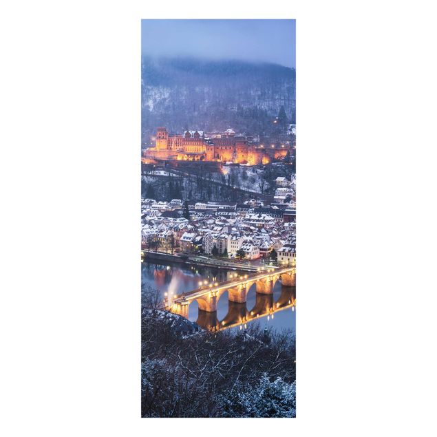 Wanddeko Esszimmer Winterliches Heidelberg