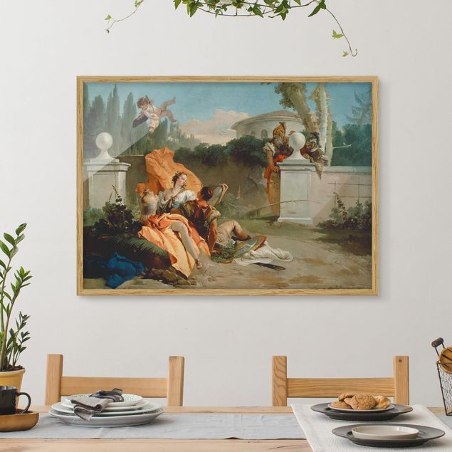 Wanddeko bunt Giovanni Battista Tiepolo - Rinaldo und Armida