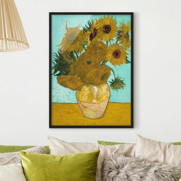 Wandbilder Sonnenblumen Vincent van Gogh - Vase mit Sonnenblumen