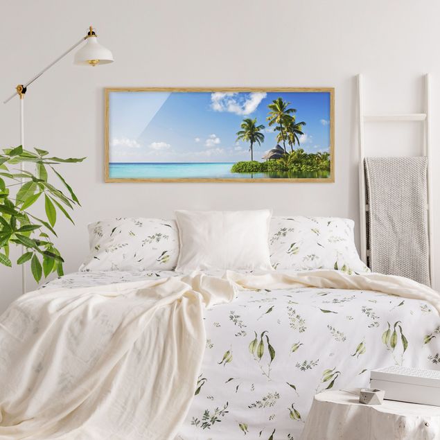 Wanddeko Wohnzimmer Tropisches Paradies