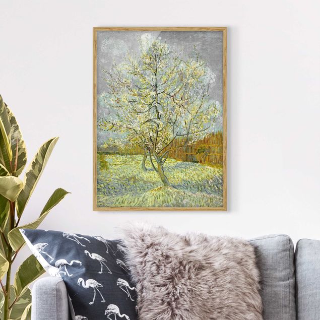 Wanddeko Wohnzimmer Vincent van Gogh - Pfirsichbaum rosa