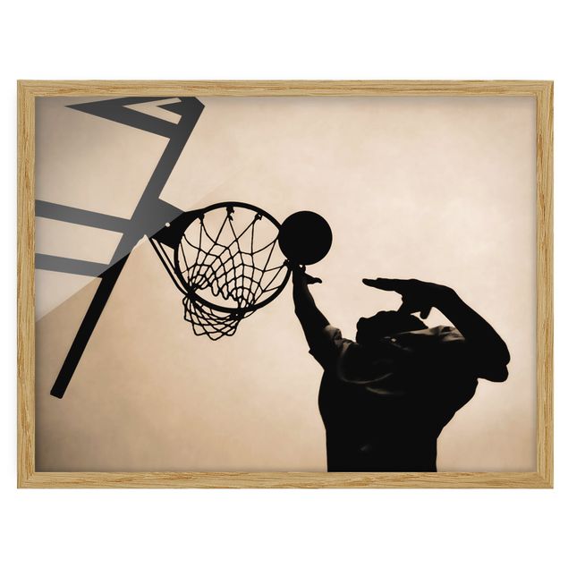Wanddeko Esszimmer Basketball