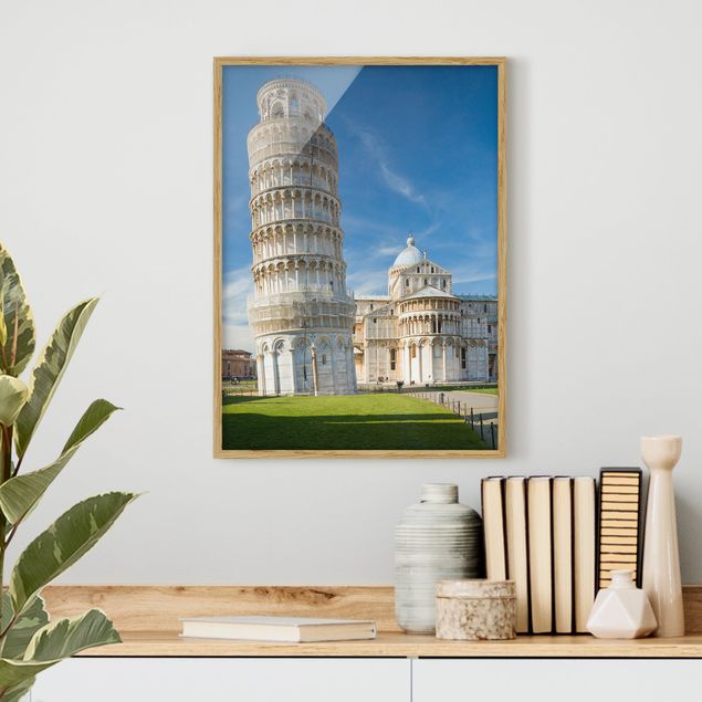 Wanddeko beige Der schiefe Turm von Pisa