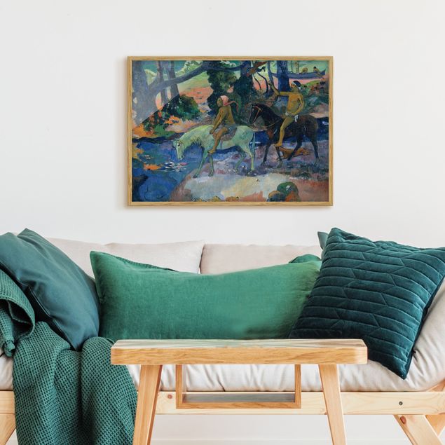 Bilder Impressionismus Paul Gauguin - Die Flucht