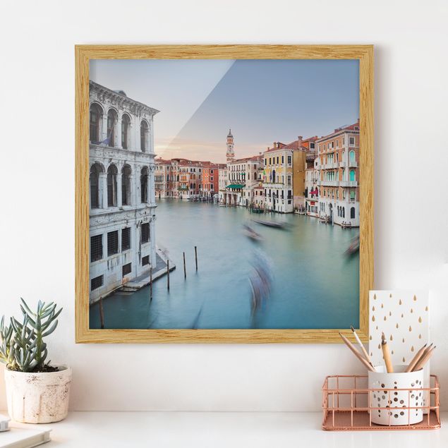 Wandbilder Italien Canale Grande Blick von der Rialtobrücke Venedig