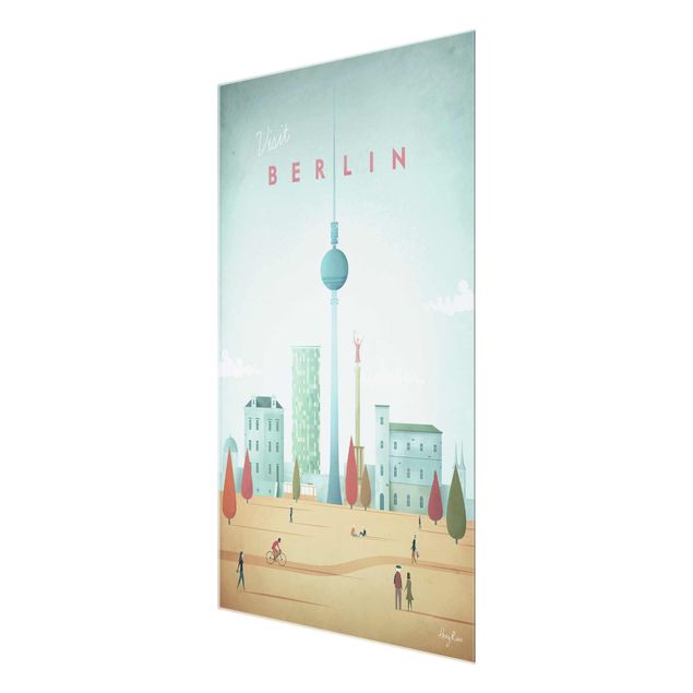Wanddeko Esszimmer Reiseposter - Berlin