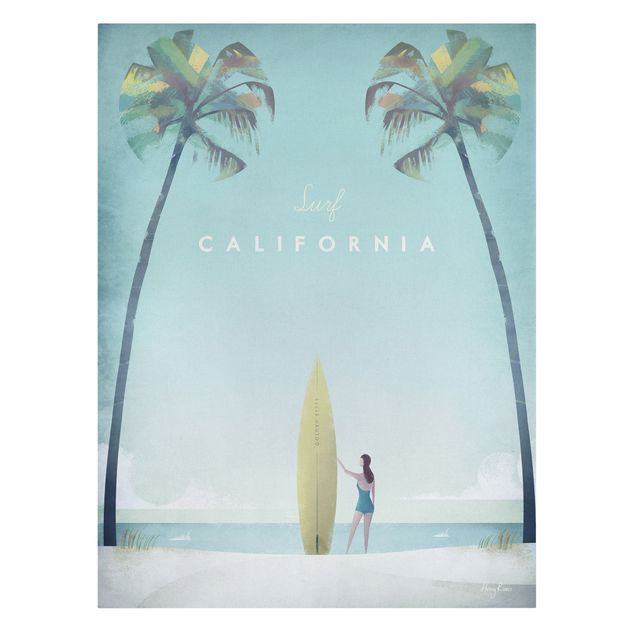 Wanddeko Büro Reiseposter - California