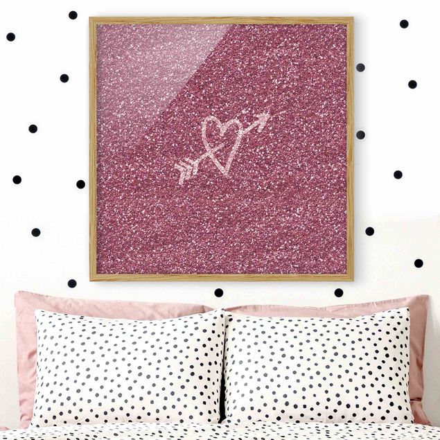 Wanddeko Schlafzimmer Glitter Love