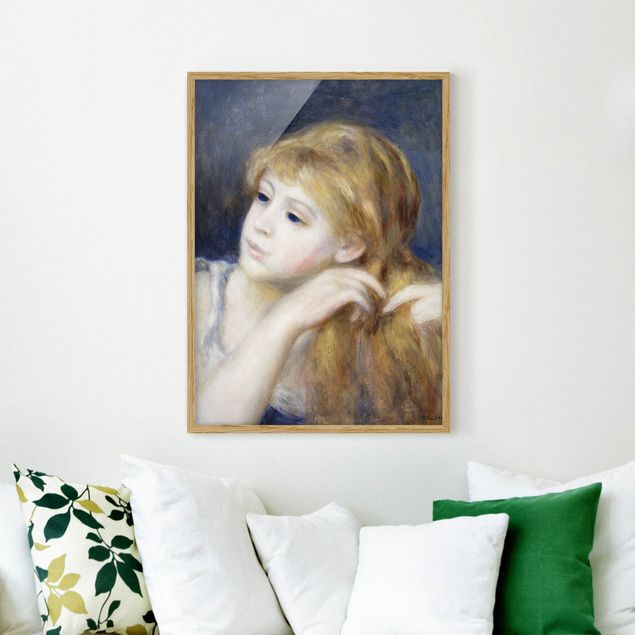 Wanddeko beige Auguste Renoir - Kopf eines Mädchens