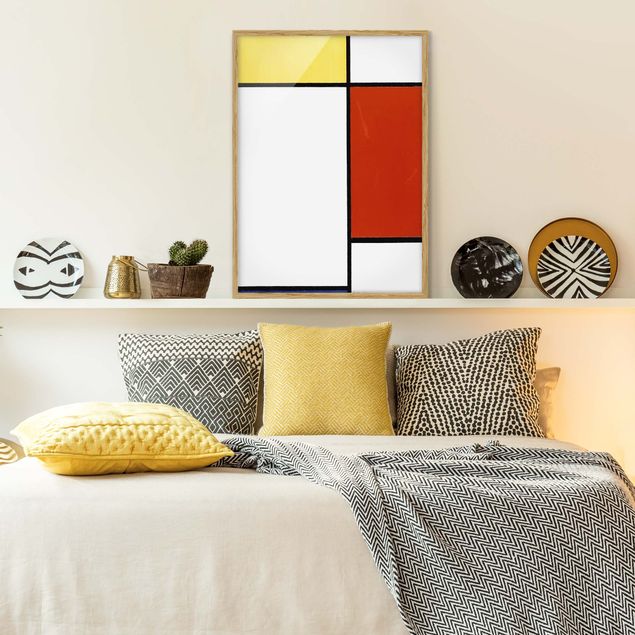 Wanddeko Schlafzimmer Piet Mondrian - Komposition I