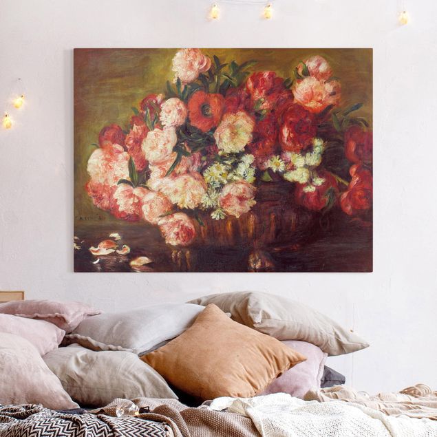 Wanddeko Wohnzimmer Auguste Renoir - Stillleben mit Pfingstrosen