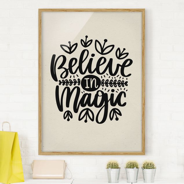Wanddeko Wohnzimmer Believe in Magic