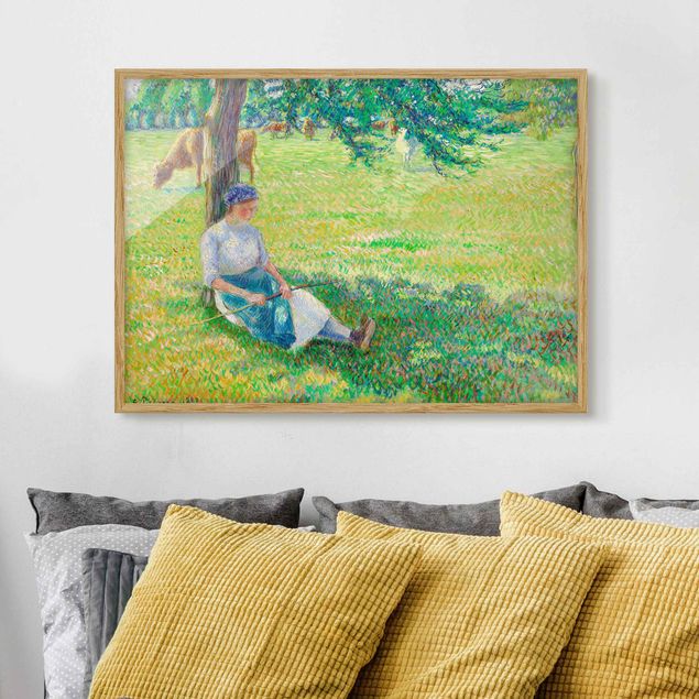 Bilder Impressionismus Camille Pissarro - Kuhhirtin