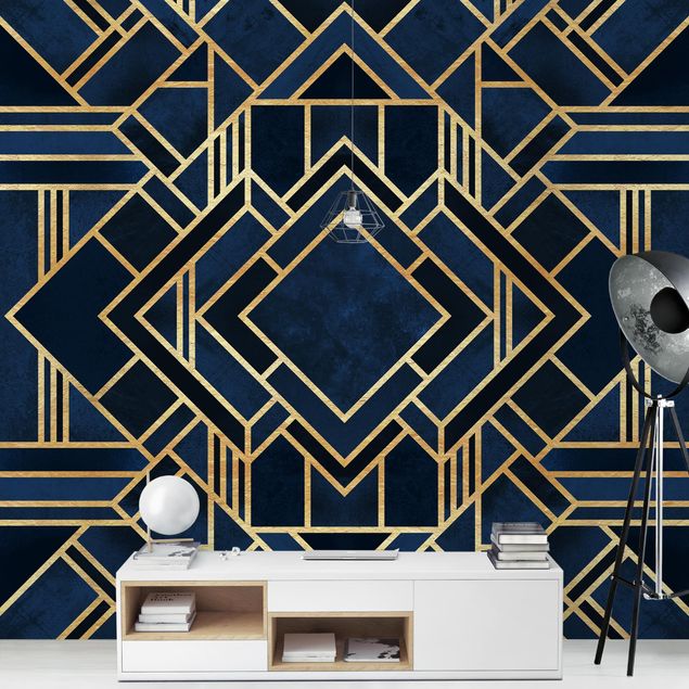 Wanddeko Schlafzimmer Art Deco Gold