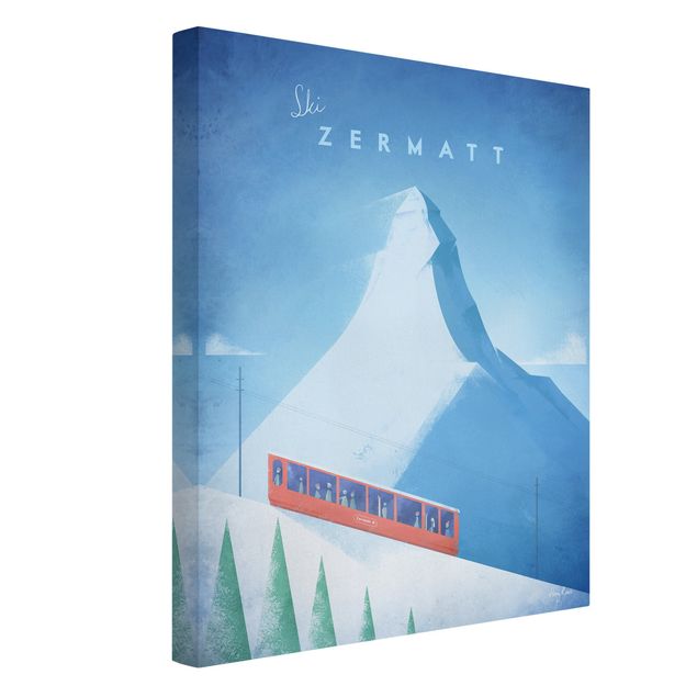 Wanddeko Flur Reiseposter - Zermatt
