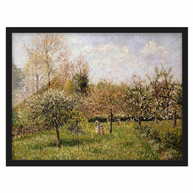 Pointillismus Bilder Camille Pissarro - Frühling in Eragny