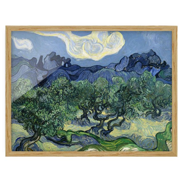 Wanddeko Wohnzimmer Vincent van Gogh - Olivenbäume