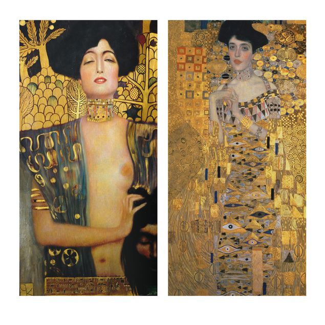 Wanddeko Esszimmer Gustav Klimt - Judith und Adele