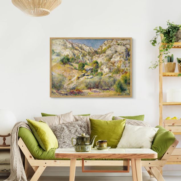 Wanddeko Wohnzimmer Auguste Renoir - Felsen bei Estaque