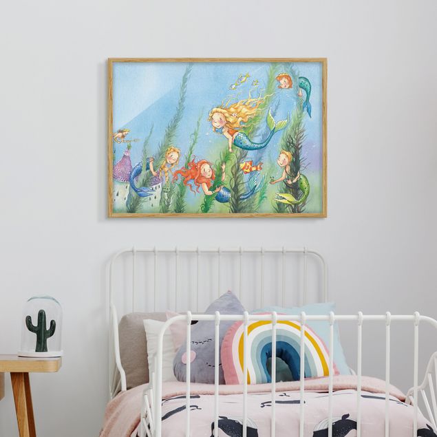 Wanddeko Mädchenzimmer Matilda die Meerjungfrauenprinzessin